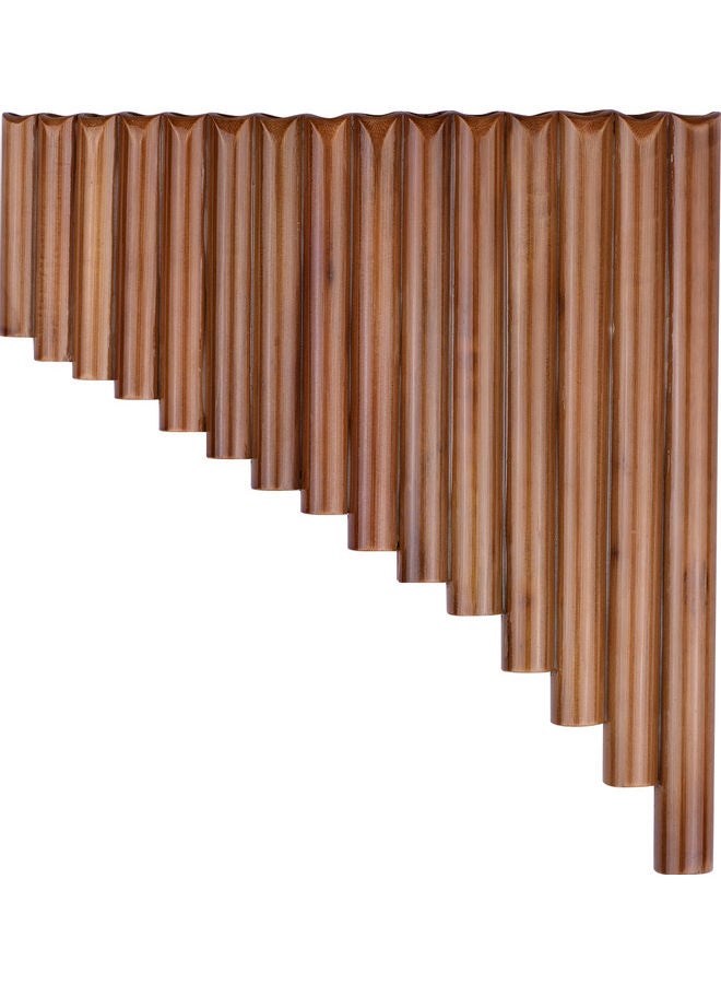 Generic - 15 Pipe Pan Flute G Key Pan Pipes Natural Bamboo Panpipes Chinese Traditional Woodwind Instrument With Carry Bag - Image 1