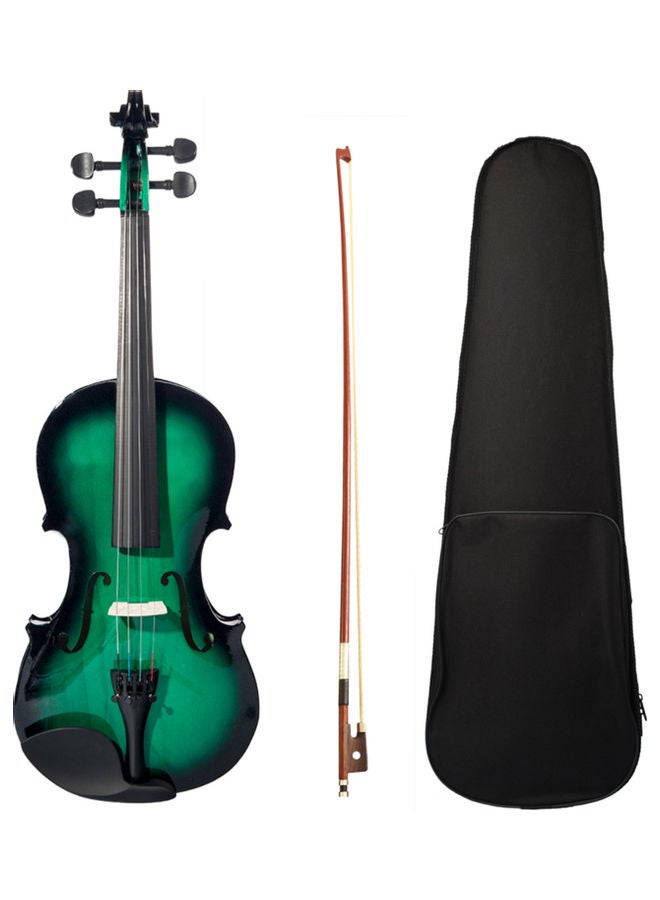 Full Size 4/4 Handmade Acoustic Violin And Maple And Brazil Round Timber For Students Adults Beginners Music Perfomance Training With Bow Storage Case - Image 1