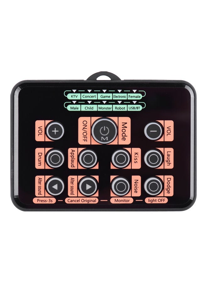 Sk5 Upgraded Version Multi-functional Dsp Sound Card Voice Changer With 8 Changing Voices 5 Atmosphere Effects Wireless Bt Accompaniment Universal For Mobile Phone And Computer