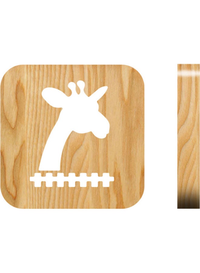 Beauenty Giraffe Shaped Hollow Table Lamp Brown 19x19cm - Image 1