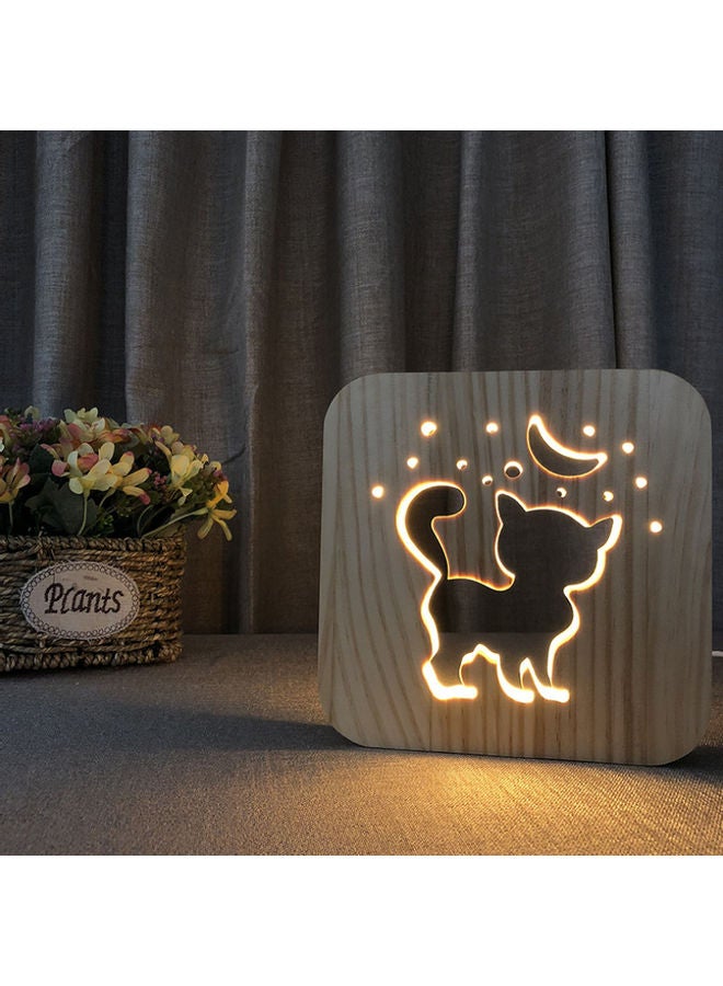 Beauenty Cute Shaped Hollow Table Lamp Brown 19x19cm - Image 5