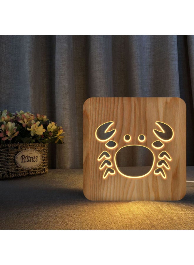 بيوينتي مصباح طاولة ثلاثي الأبعاد بتصميم سرطان بيج 19 x 19سم - Image 5