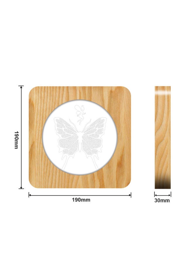 Beauenty 3D Butterfly Night Table Lamp Warm White 19x19x30cm  - Image 2