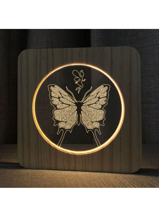 Beauenty 3D Butterfly Night Table Lamp Warm White 19x19x30cm  - Image 5