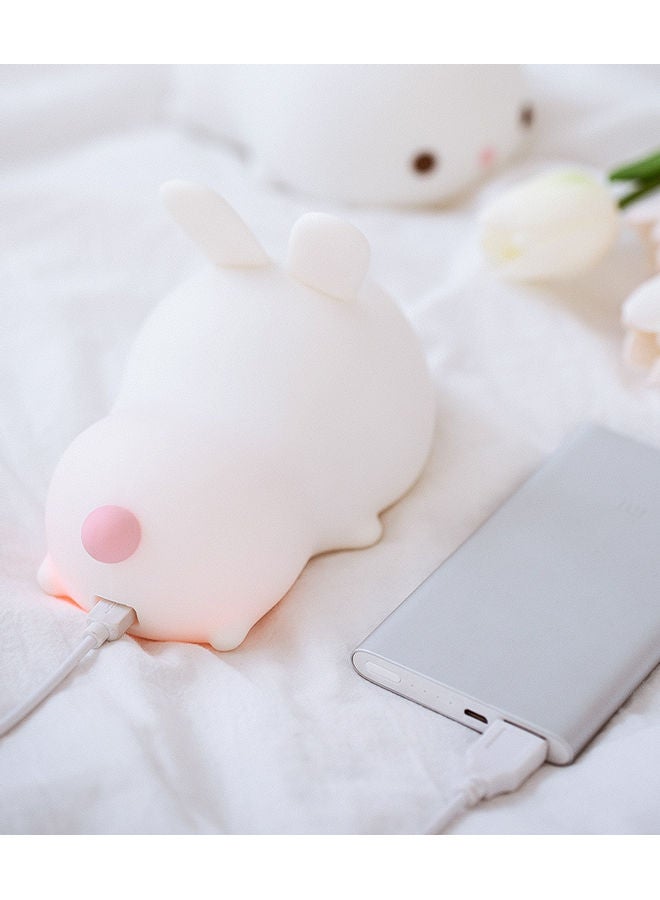 Cute Rabbit Design Night Light Beige/White/Pink