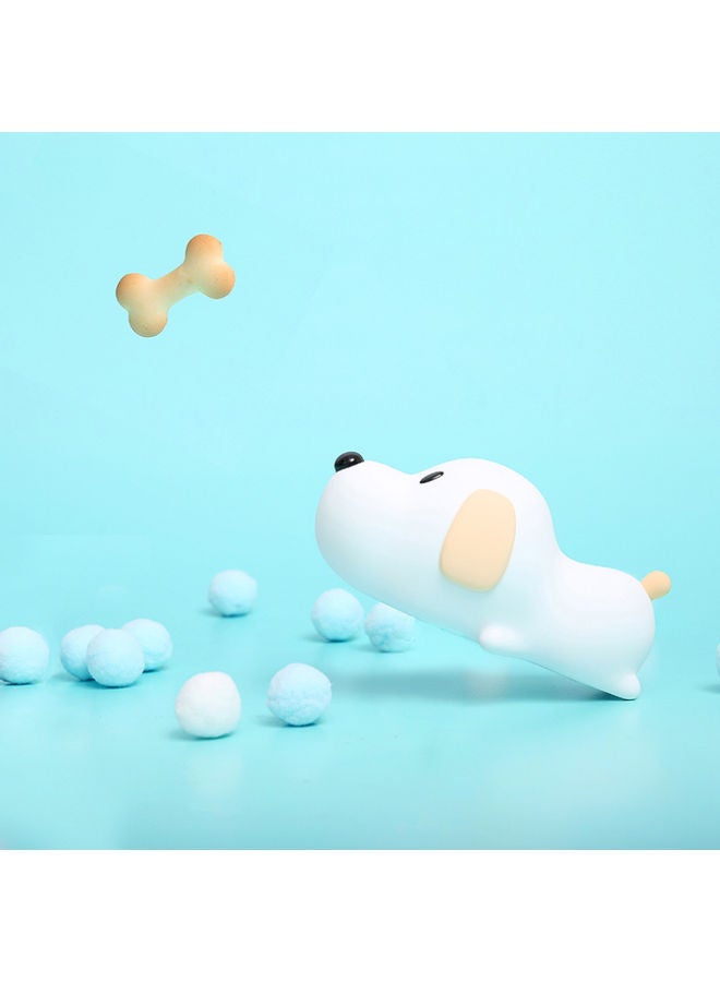 بيوينتي مصباح ليلي بإضاءة LED على شكل كلب أبيض/بيج/أسود - Image 2