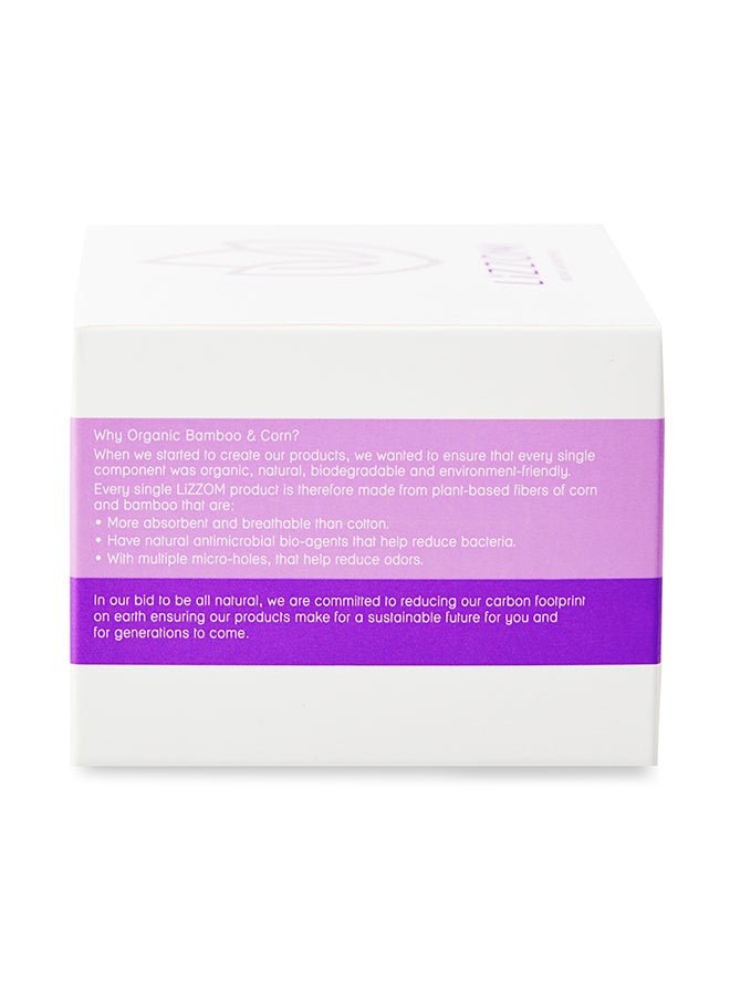 ليزوم فوط صحية عضوية بالأجنحة من 20 قطعة أبيض Regular - Image 4