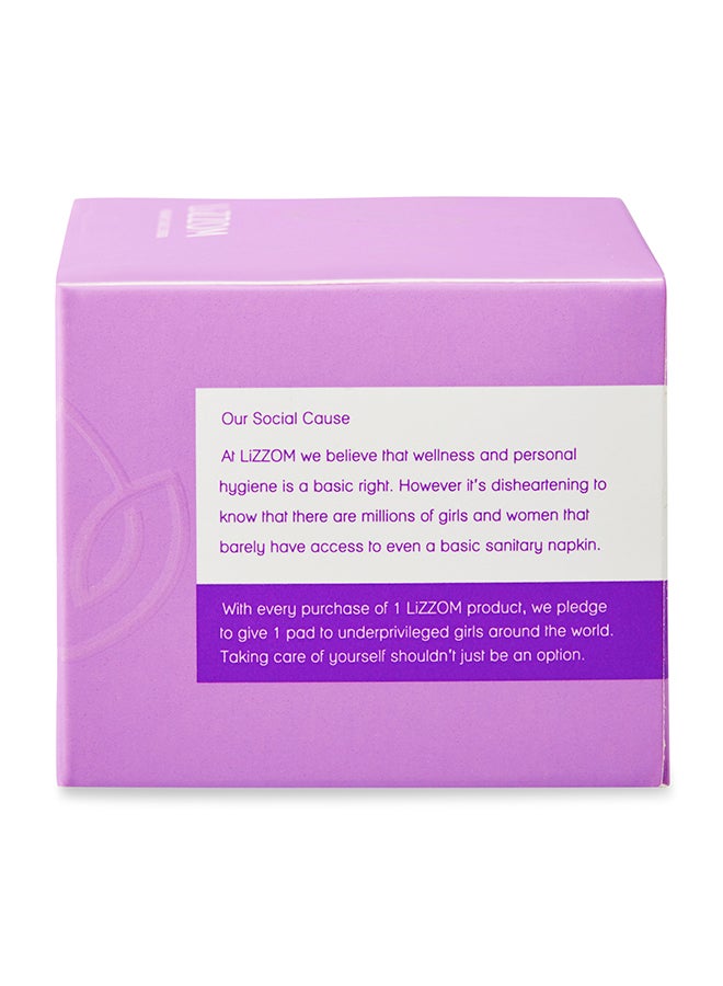 LiZZOM 60-Piece Organic Sanitary Daily Liner Pads White  - Image 5
