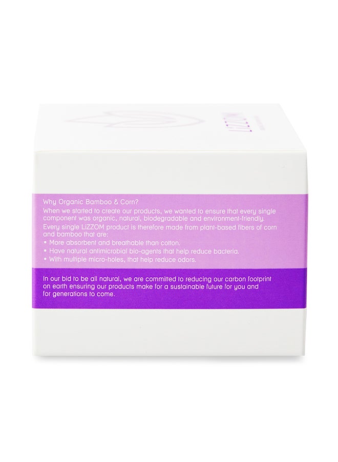 ليزوم فوط صحية بأجنحة من مواد عضوية ، 10-قطع أبيض Regular - Image 3