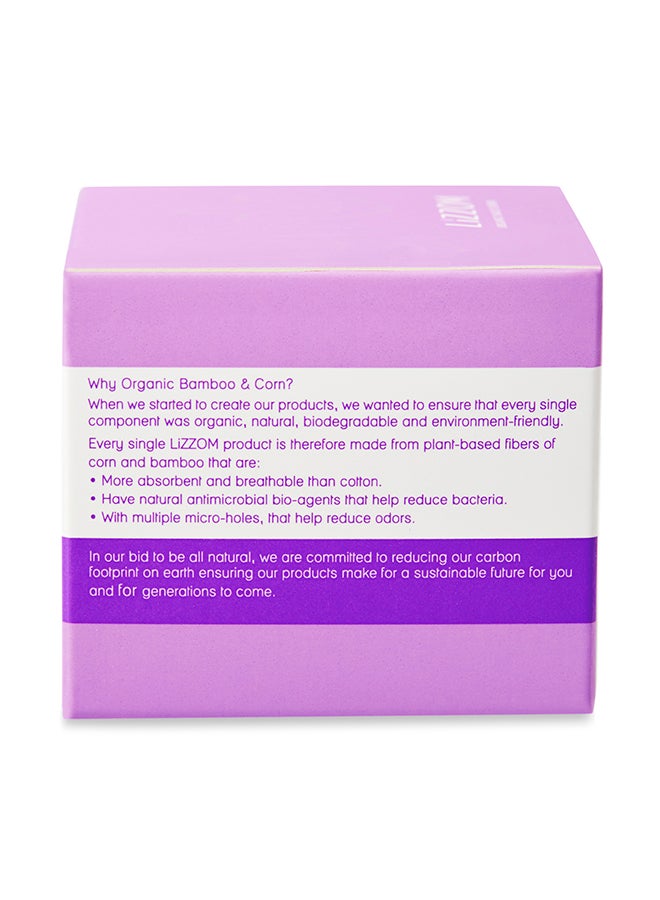 ليزوم 40 فوطة يومية عضوية فائقة النعومة أبيض 155سم - Image 5