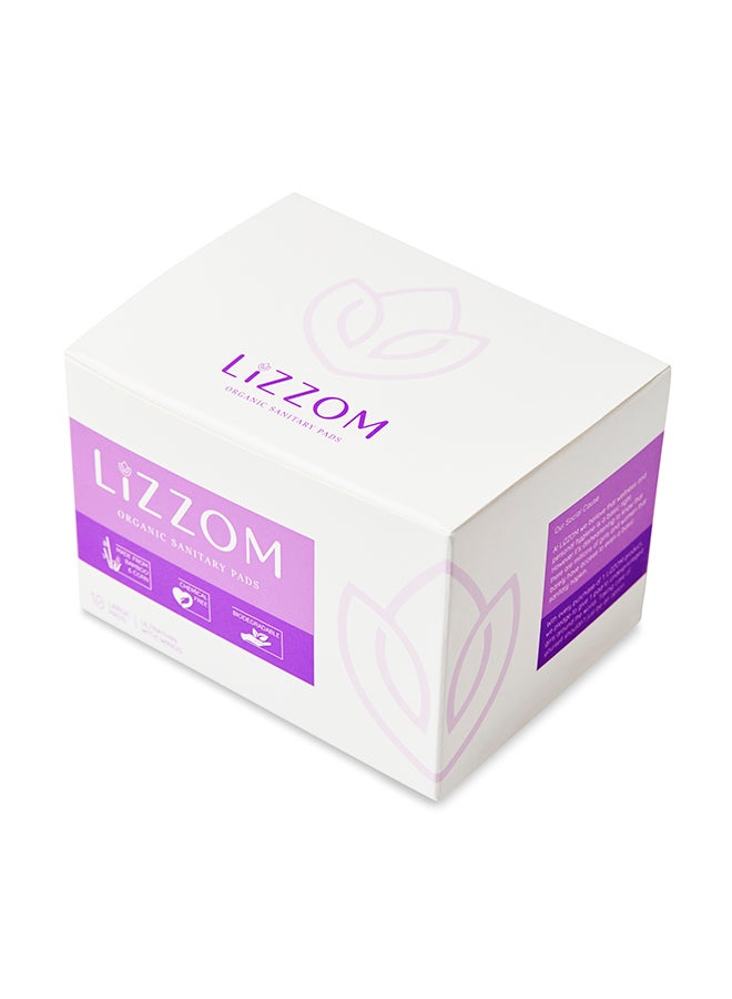 ليزوم فوط صحية بأجنحة من مواد عضوية ، 10-قطع أبيض 290Ø³Ù†ØªÙŠÙ…ØªØ± - Image 4