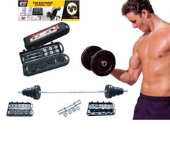 Body Builder Sport Black Dumbbell Set 50Kg 110cm 110cm  - Image 4