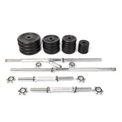 Body Builder Sport Black Dumbbell Set 50Kg 110cm 110cm  - Image 5