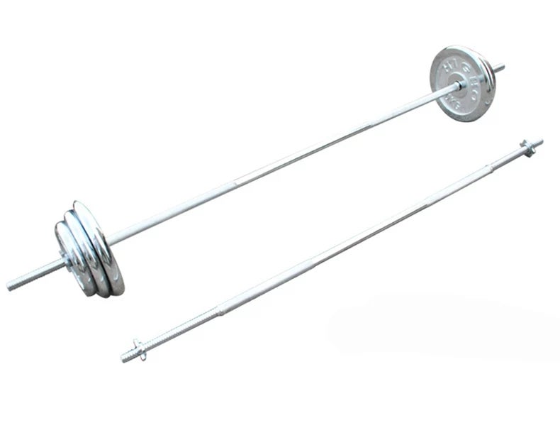 Body Builder Chrome Barbell Bar 160cm  - Image 3