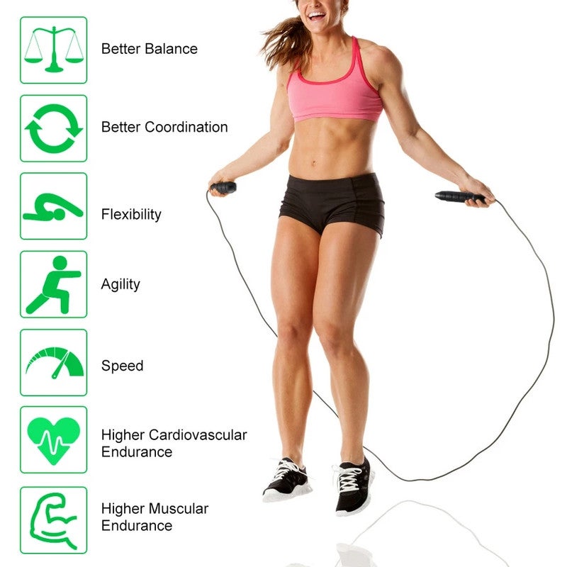 Body Builder Sport Skipping Rope 22cm  - Image 4