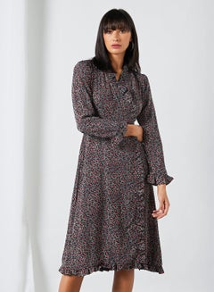 Leopard Print Dress Multicolour