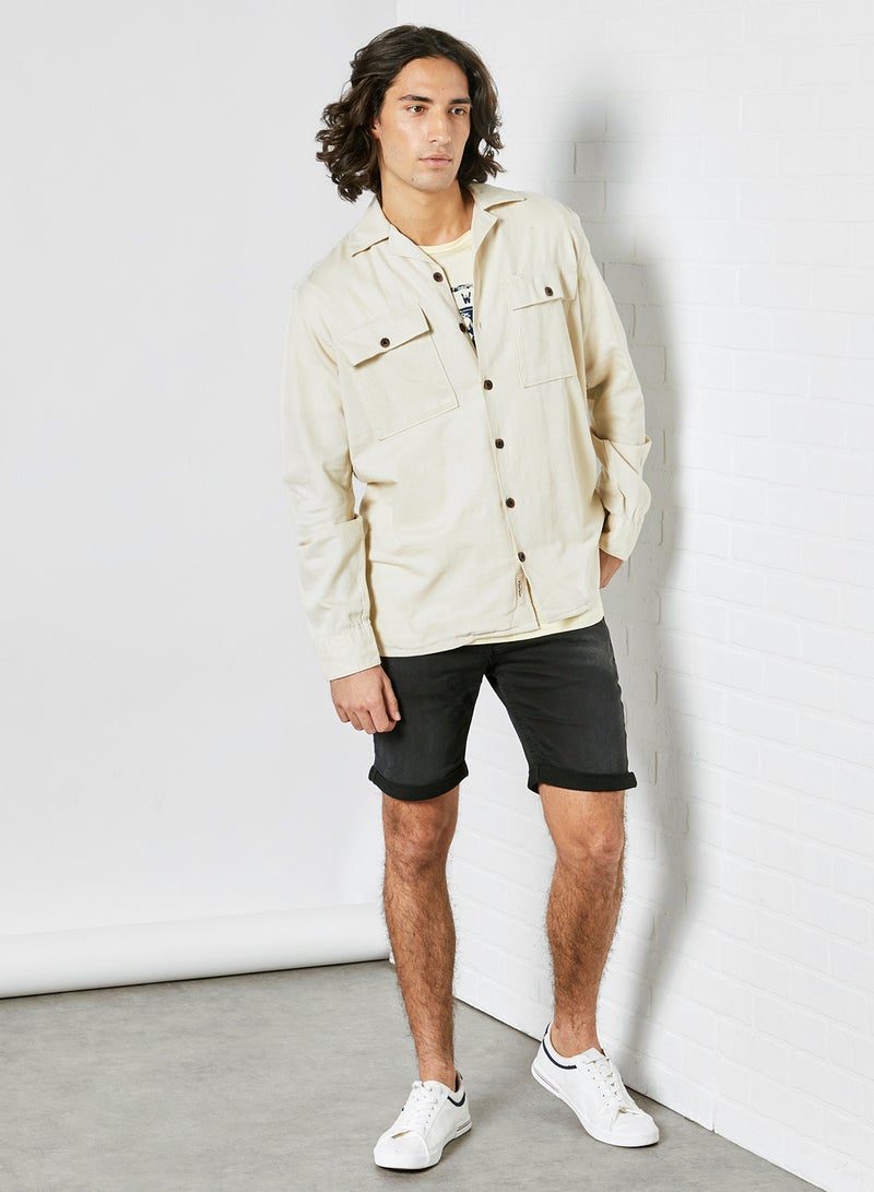 JACK & JONES Pocket Detailed Shirt Ivory  - Image 4