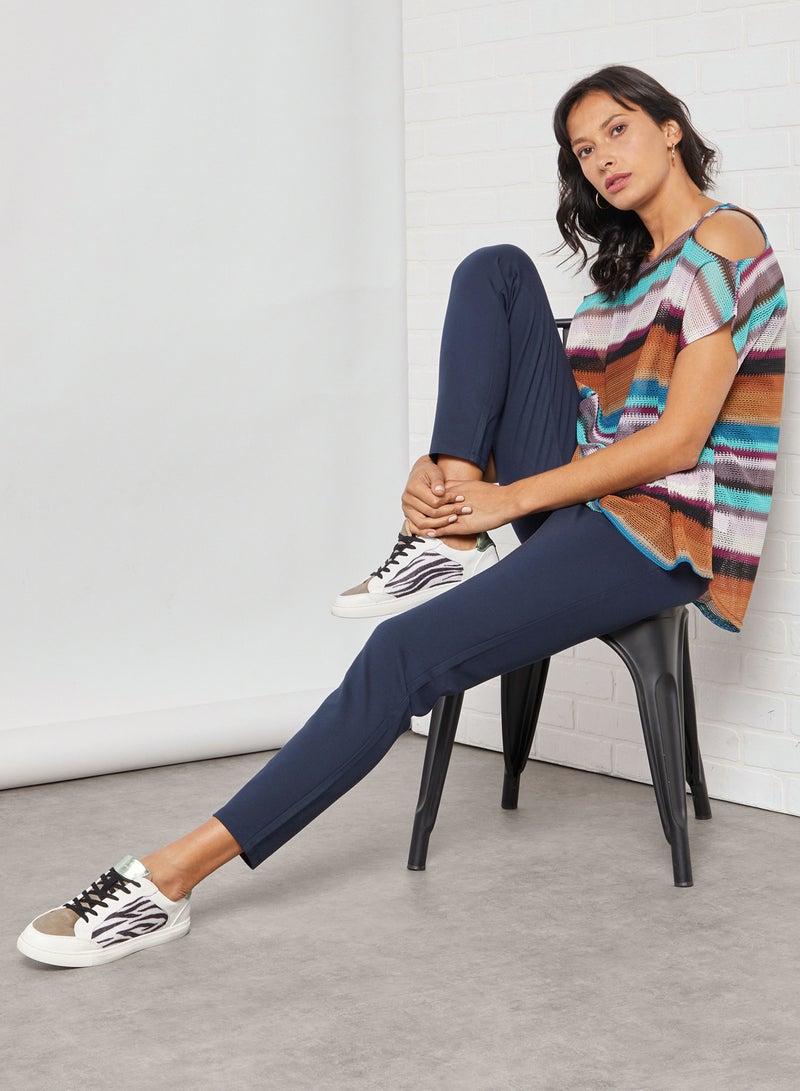 FOREVER 21 Knit Short Sleeve Kaftan Top Plum - Image 2