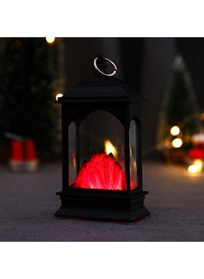مصباح LED معلق بتصميم كلاسيكي أسود/أحمر 