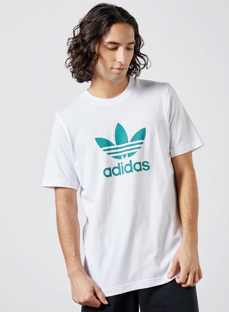 Trefoil T-Shirt White/Future Hydro F10