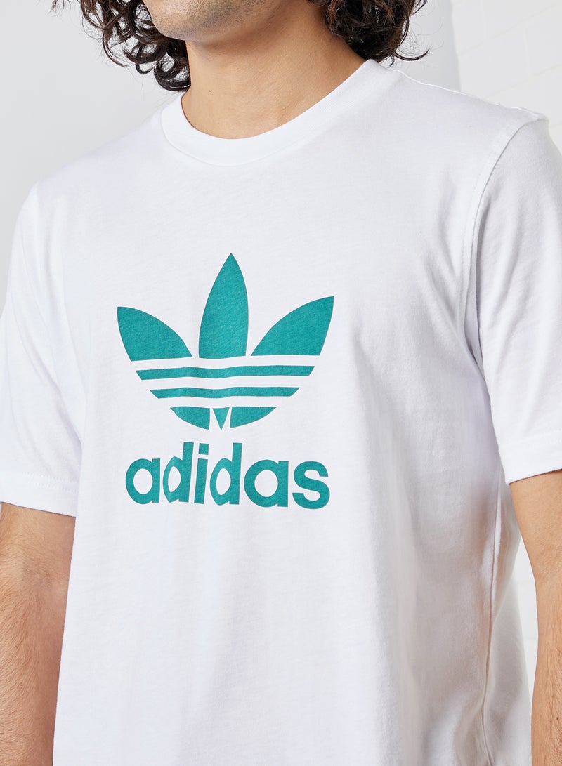 Trefoil T-Shirt White/Future Hydro F10