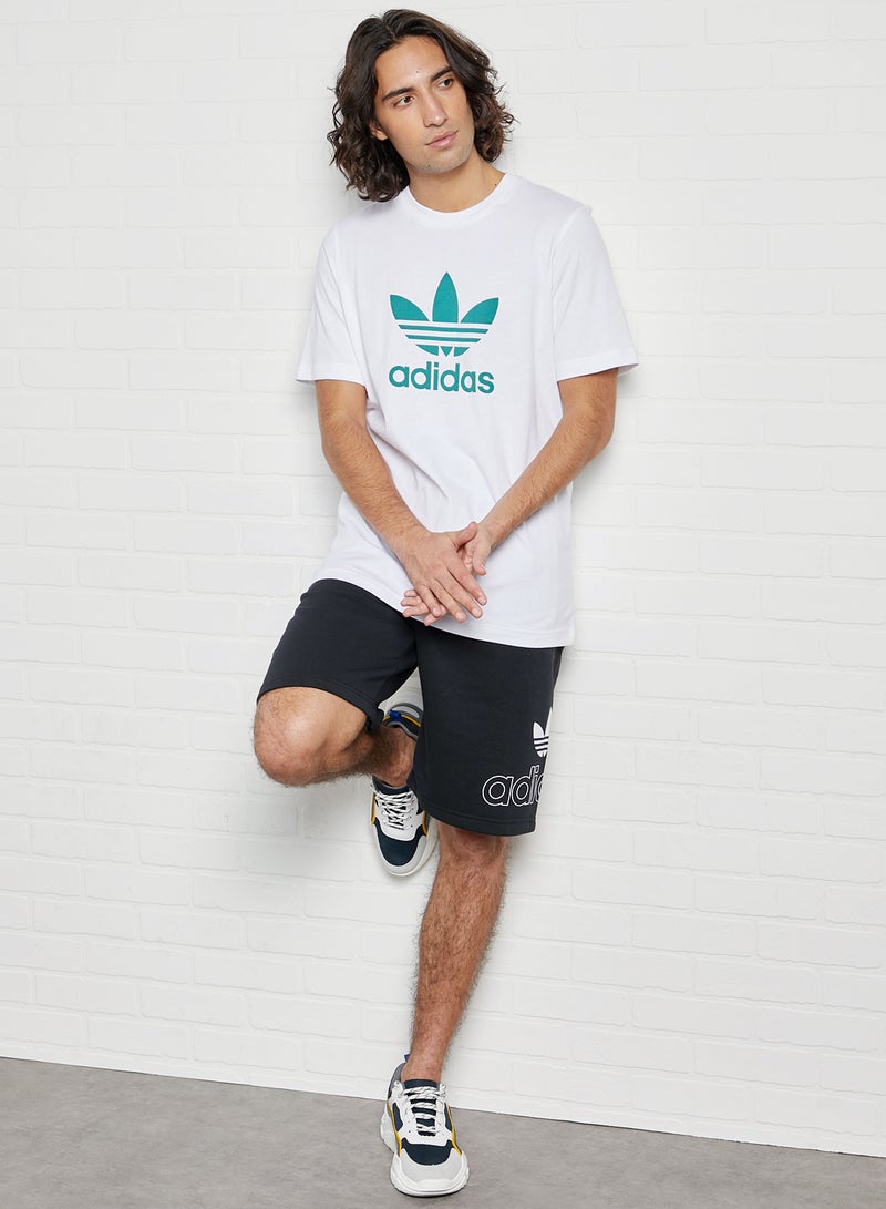 Trefoil T-Shirt White/Future Hydro F10