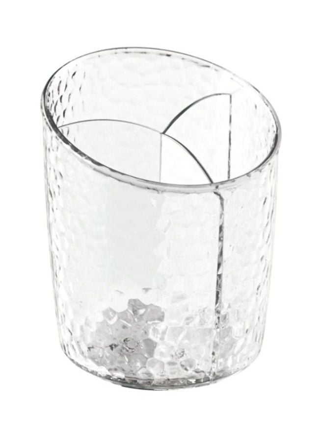 InterDesign Rain Cosmetic Cup Organizer Clear - Image 1