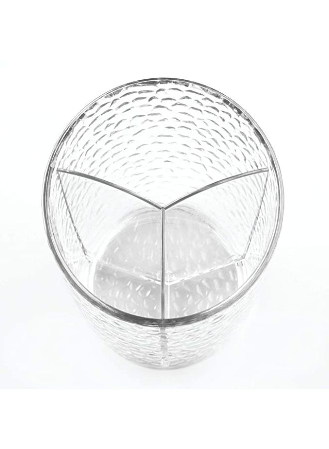 InterDesign Rain Cosmetic Cup Organizer Clear - Image 2