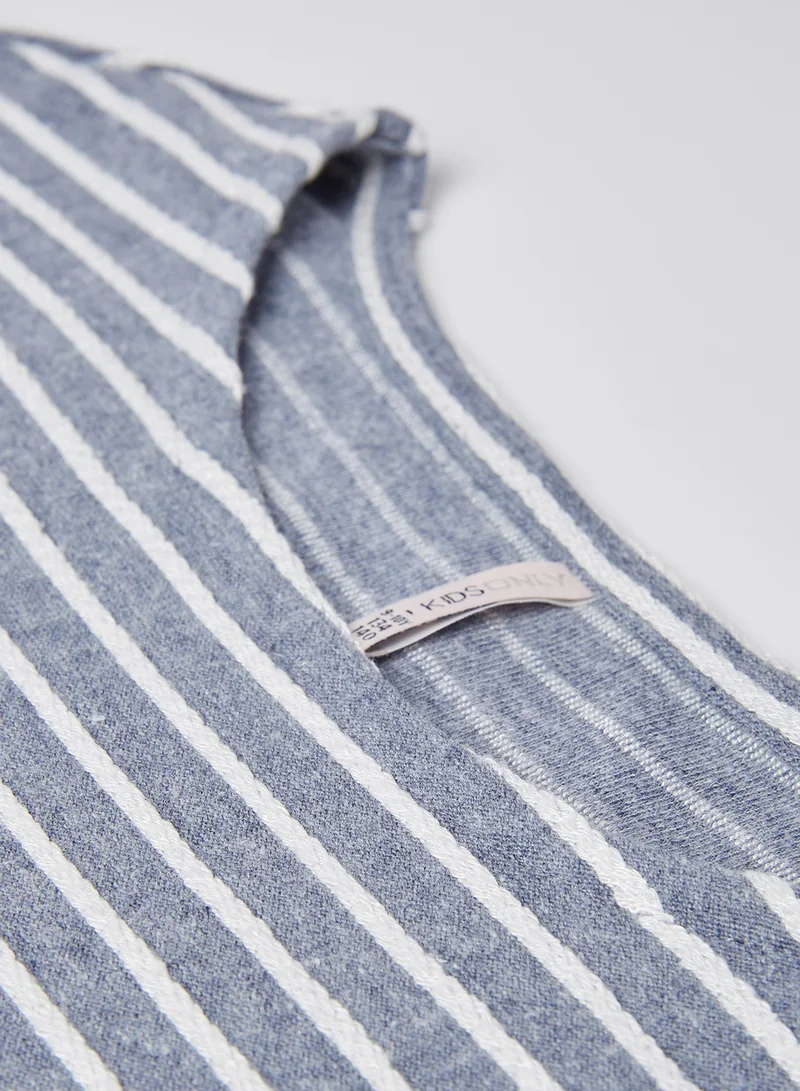 ONLY Kids Striped Long Sleeve Top Peacoat
