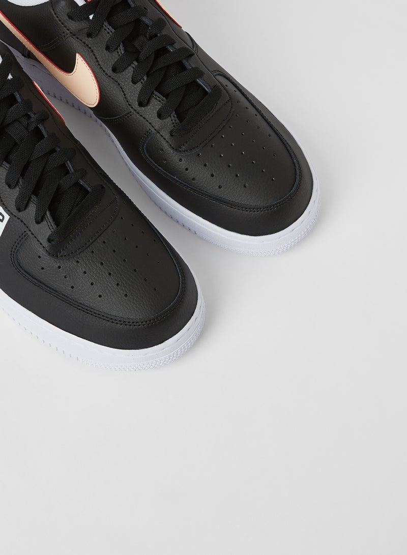 Nike - Air Force 1 '07 LV8 Sneakers BLACK/CRIMSON TINT-FLASH CRIMSON-WHITE - Image 1