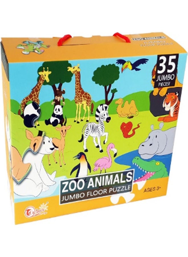 CHILDHOOD 35-Piece Zoo Animal Jumbo Floor Puzzle 60x44cm