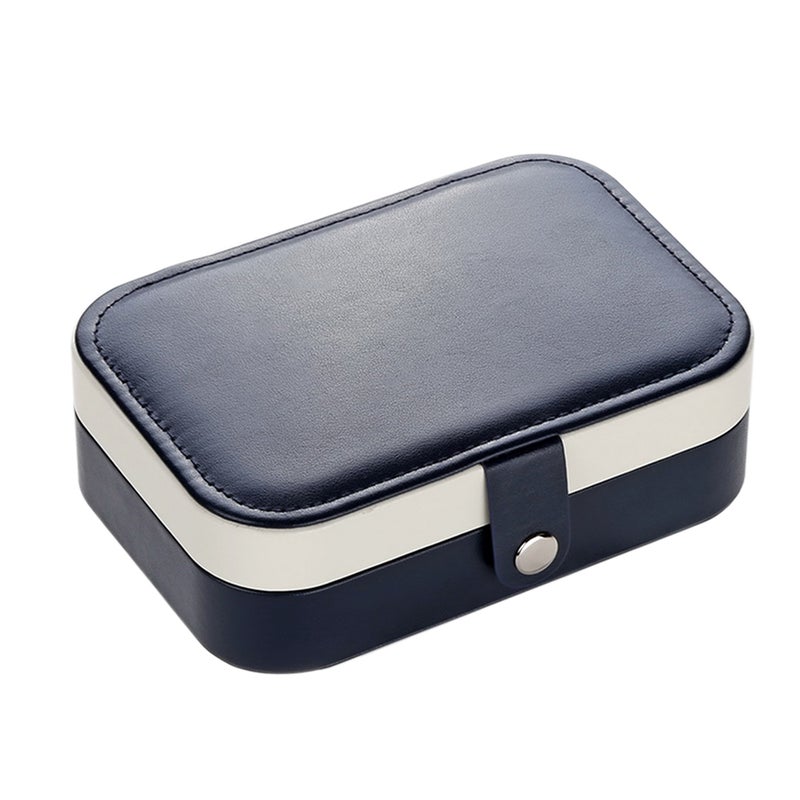 Generic Multi-functional Display Jewelry Storage Case For Rings Earrings Necklace Dark blue  - Image 1