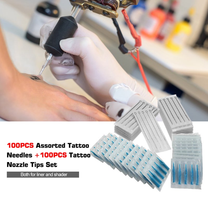 Generic 100-Piece Assorted Disposable Sterilized Tattoo Needle Multicolor  - Image 5