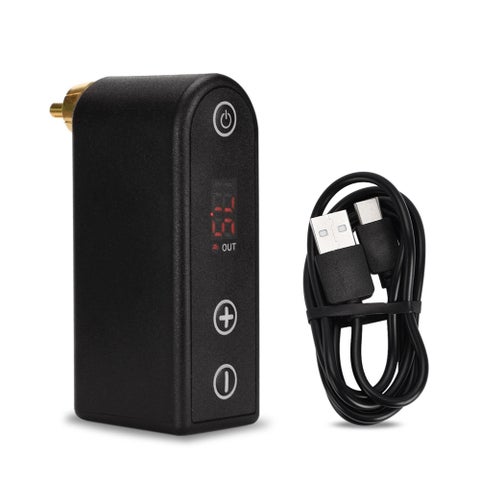 RCA Mini Tattoo Power Supply Battery With Cable Black