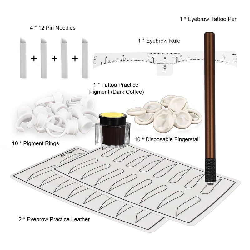 Generic Eyebrow Microblading Kit Coffee  - Image 1