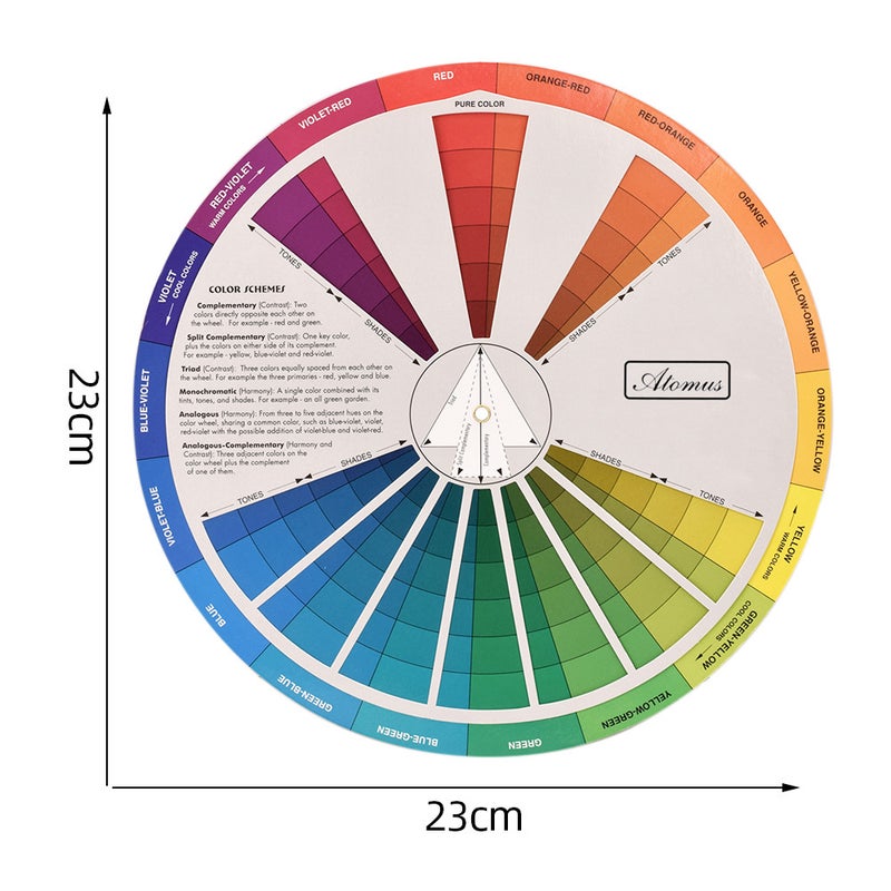 Generic - Wheel Practical Color Chart Selector Paper For Tattoo Nail Pigment Mixing Guide Multicolor - Image 1
