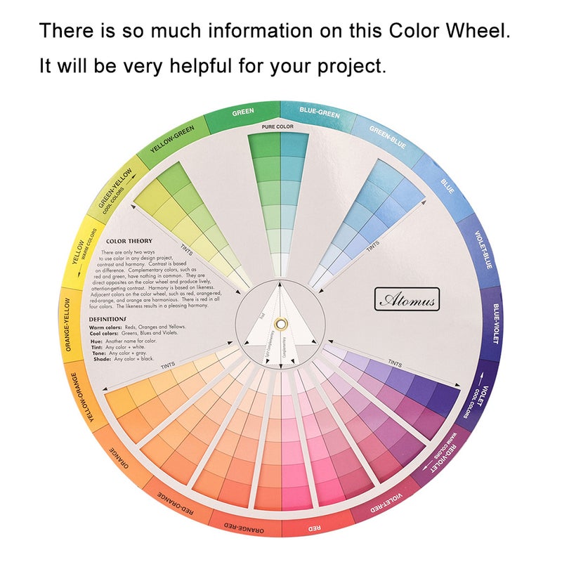 Generic - Wheel Practical Color Chart Selector Paper For Tattoo Nail Pigment Mixing Guide Multicolor - Image 1