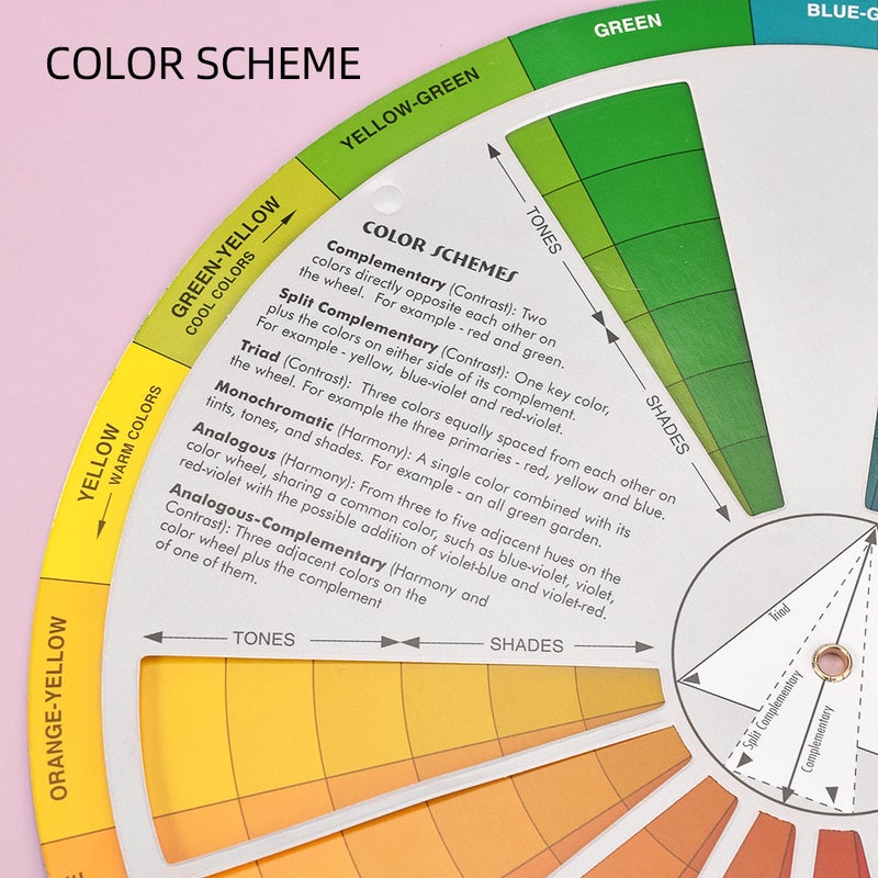 Generic - Wheel Practical Color Chart Selector Paper For Tattoo Nail Pigment Mixing Guide Multicolor - Image 1