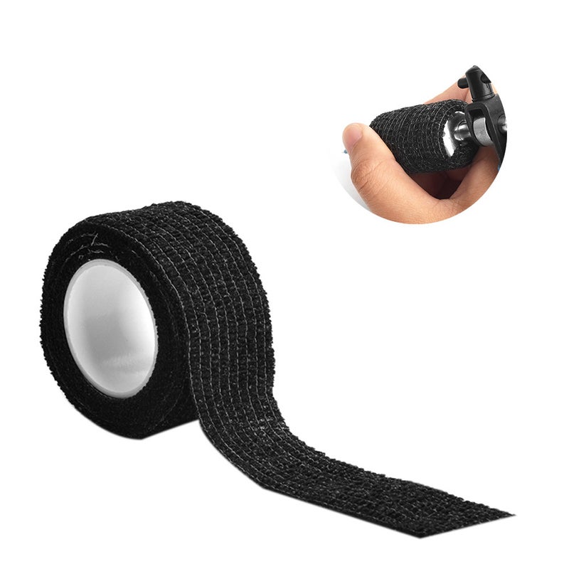 2Meter Disposable Cohesive Tattoo Grip Cover Black - Image 1
