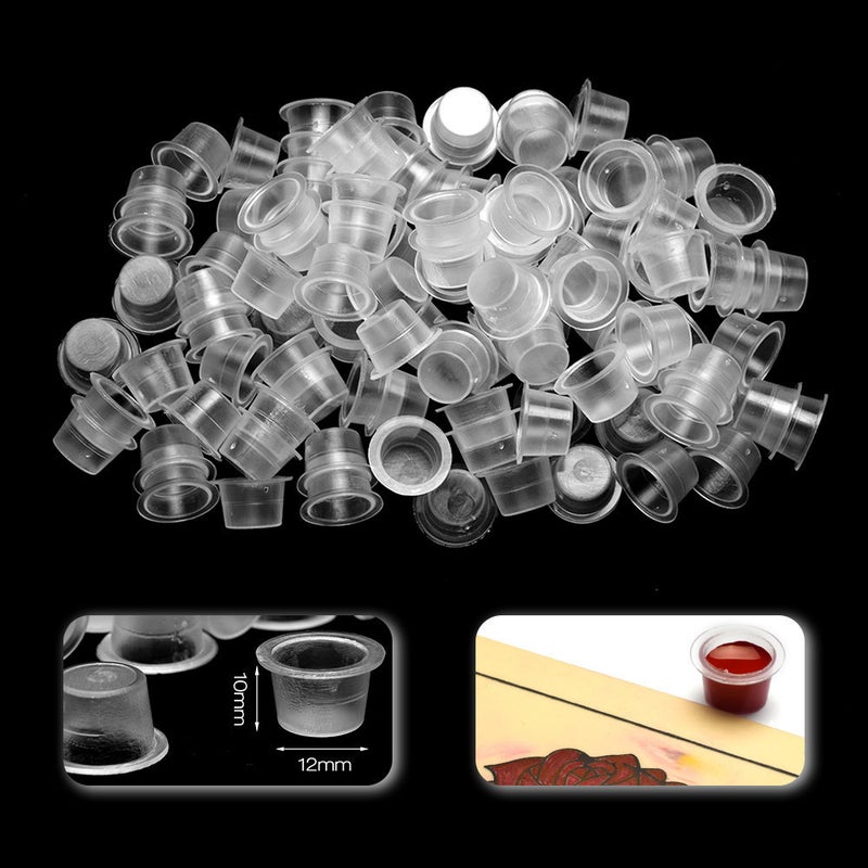 Generic 100-Piece Disposable Tattoo Needles And Cups Set Silver  - Image 3
