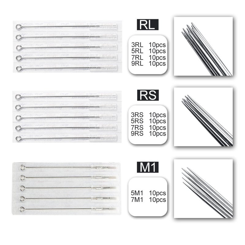 Generic 100-Piece Disposable Tattoo Needles And Cups Set Silver  - Image 5