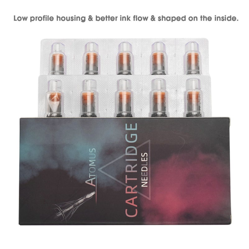 10-Piece DisposableTattoo Needle Cartridge Transparent - Image 2