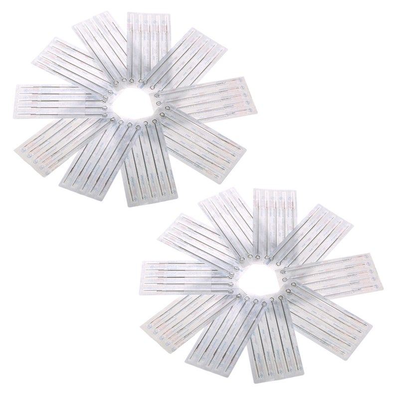 100-Piece Mixed Tattoo Needle Set Silver - Image 4