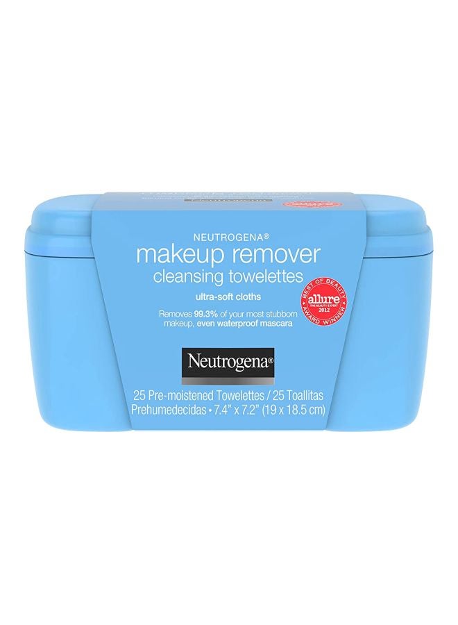 Neutrogena 25-Piece Makeup Remover Cleansing Towelette Set Clear  - Image 1