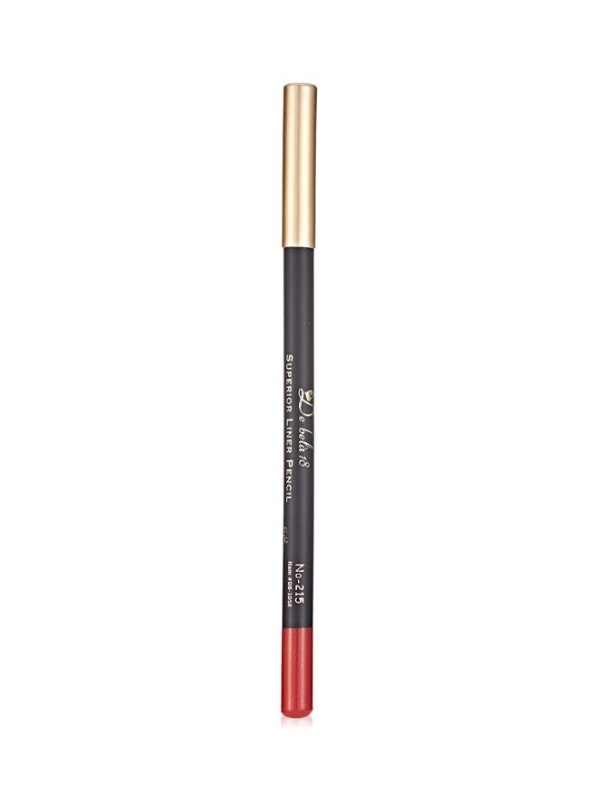 De Bela 18 Superior Lip Liner Pencil Red 215  - Image 2