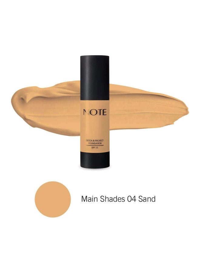 نوت كريم أساس مطفأ اللمعة بتغطية فائقة وبعامل حماية من الشمس SPF15 04 رمل - Image 3