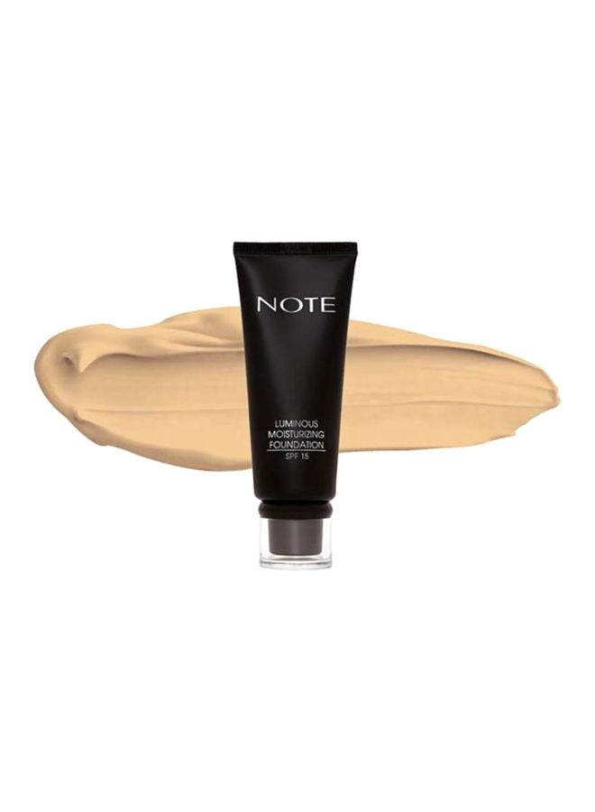 Note Luminous Moisturizing Foundation SPF15 02 Natural Beige - Image 2