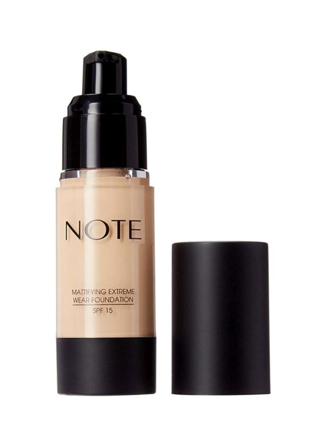 Note Mattifying Extreme Wear Foundation With SPF 15 02 Natural Beige - Image 2