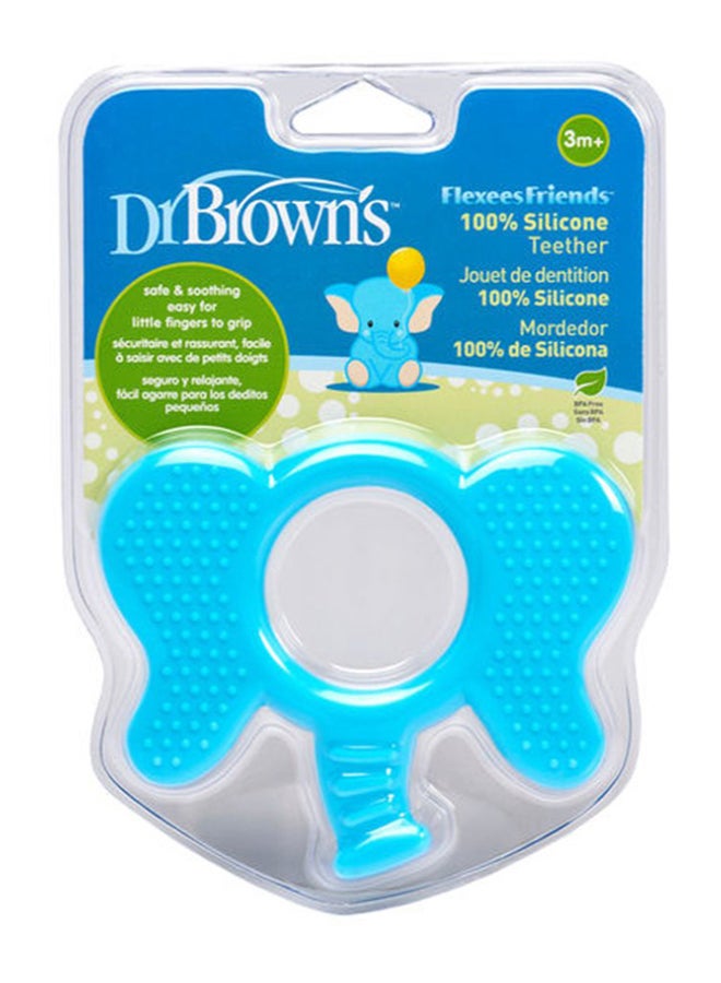 Dr. Brown’s - Flexees Friends Elephant Teether, 3+ Months - Blue - Image 1