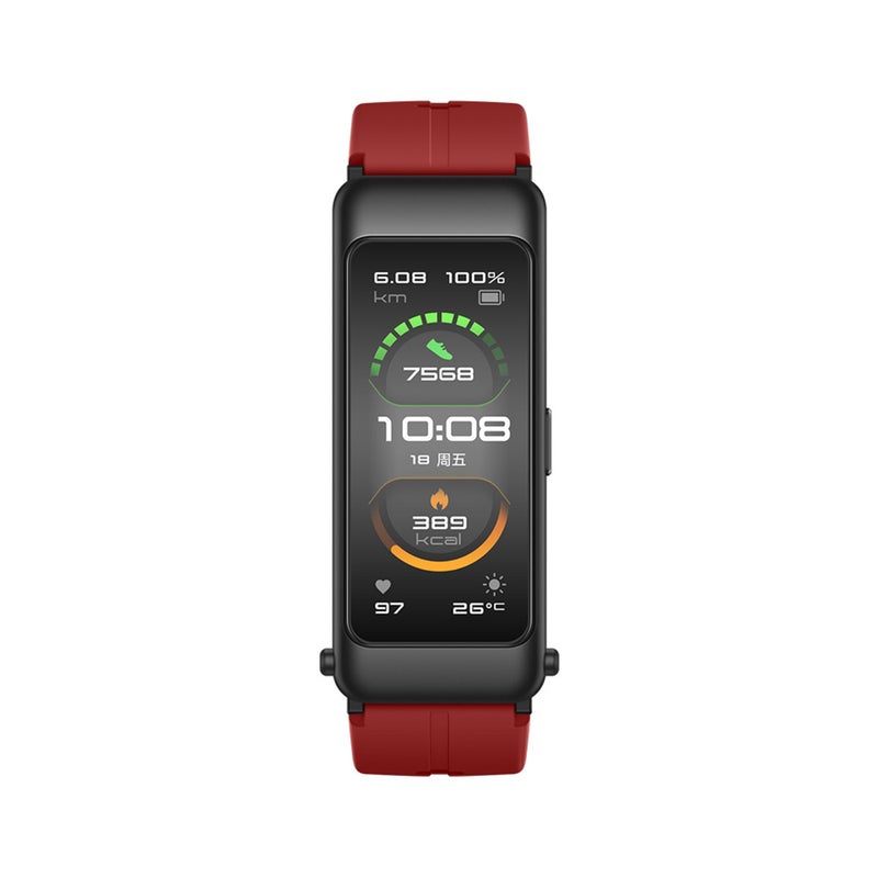هواوي ساعة ذكية توكباند B6 ‏2 في 1 بسماعة أذن قابلة للفصل لهواتف أندرويد و iOS المرجان الأحمر - Image 2